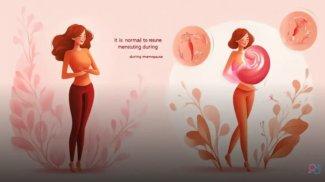 é normal voltar a menstruar na menopausa