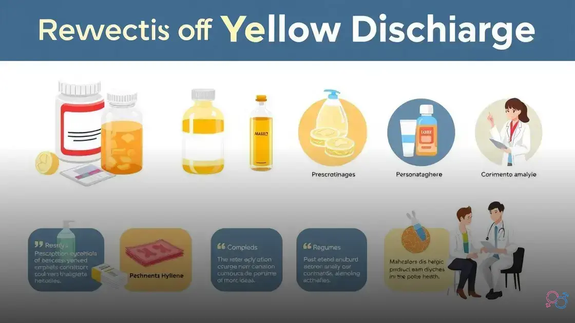 o que usar para corrimento amarelo