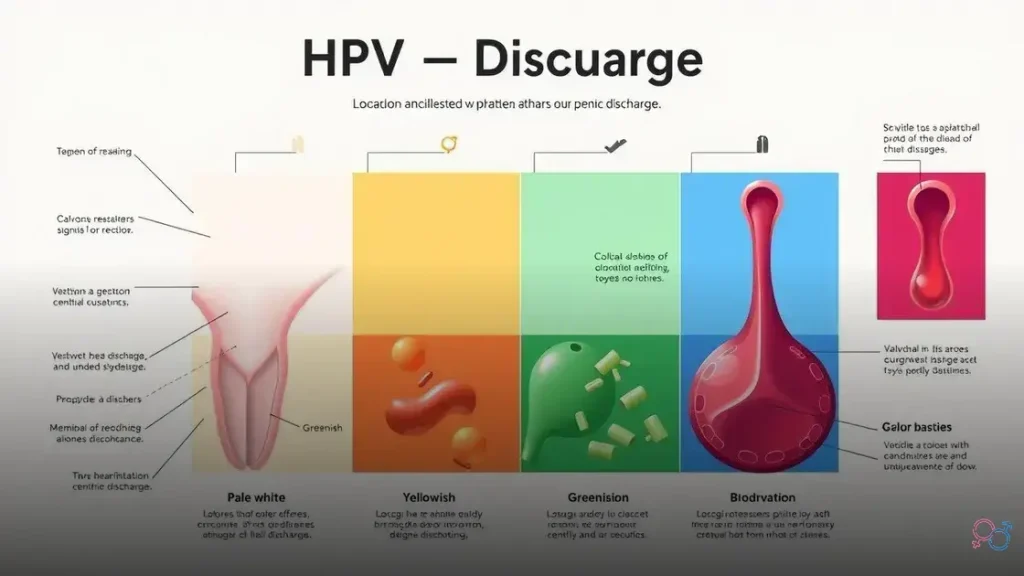 qual a cor do corrimento de quem tem hpv