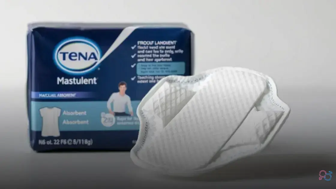 absorvente tena masculino