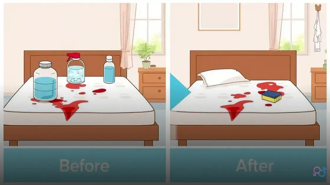 como tirar mancha de menstruação do colchão