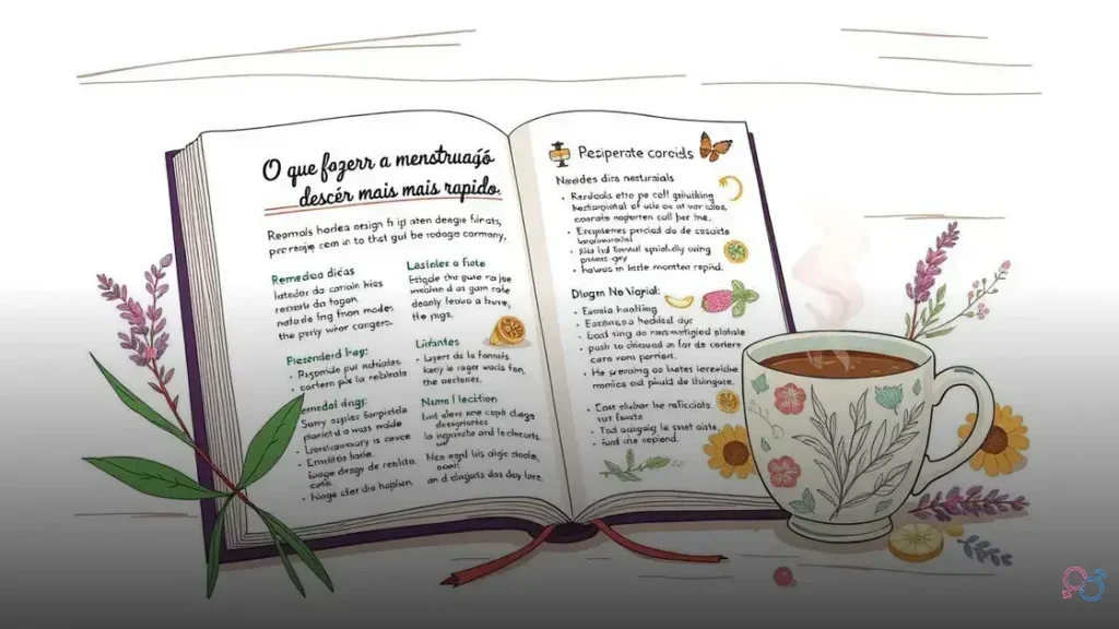 o que fazer a menstruação descer mais rapido