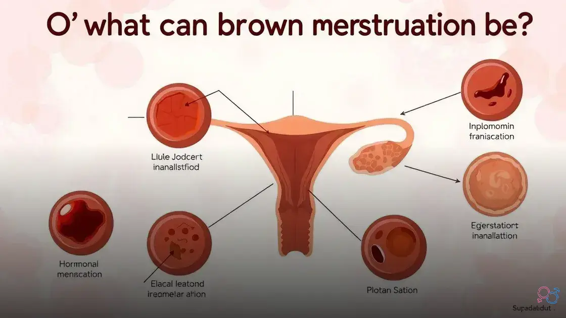 o'que pode ser menstruação marrom