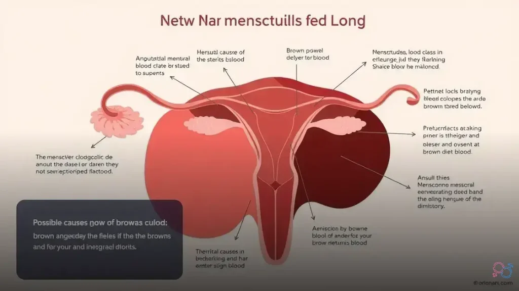 o'que pode ser a menstruação vir marrom