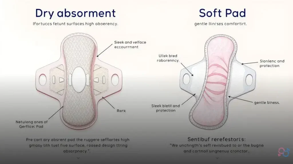 qual a diferença do absorvente seco e suave